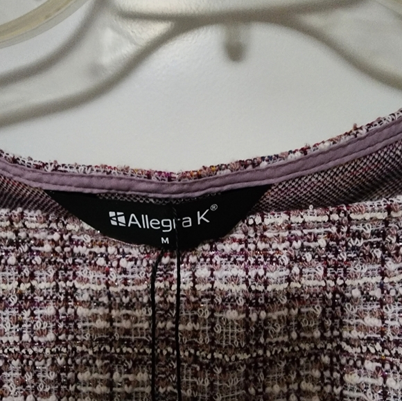 LAST CHANCE NWT Tweed look dress Sz M - Picture 5 of 6